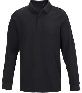 philme longsleeve polo サイズ4 Men's Long Sleeve Piqué Polo Shirt in Navy | Sunspel